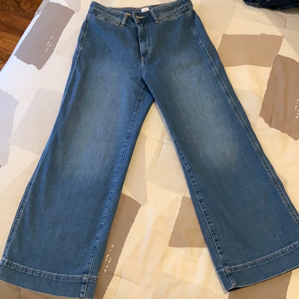 GAP High Rise Wide-Leg Crop